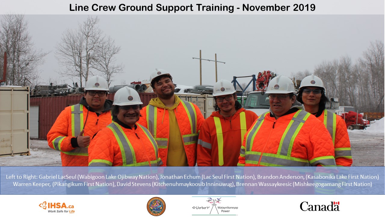 Wataynikaneyap Power Celebrates a Fourth Line Crew Ground Support